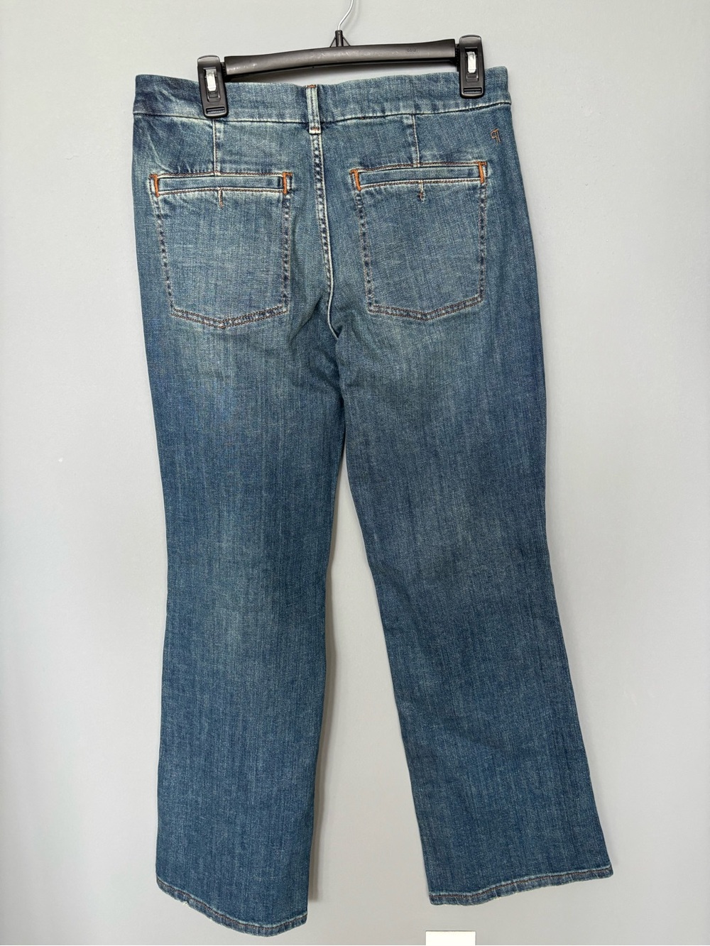 Pilcro Blue Flare-Leg Jeans with Subtle Fade - Picture 2 of 6